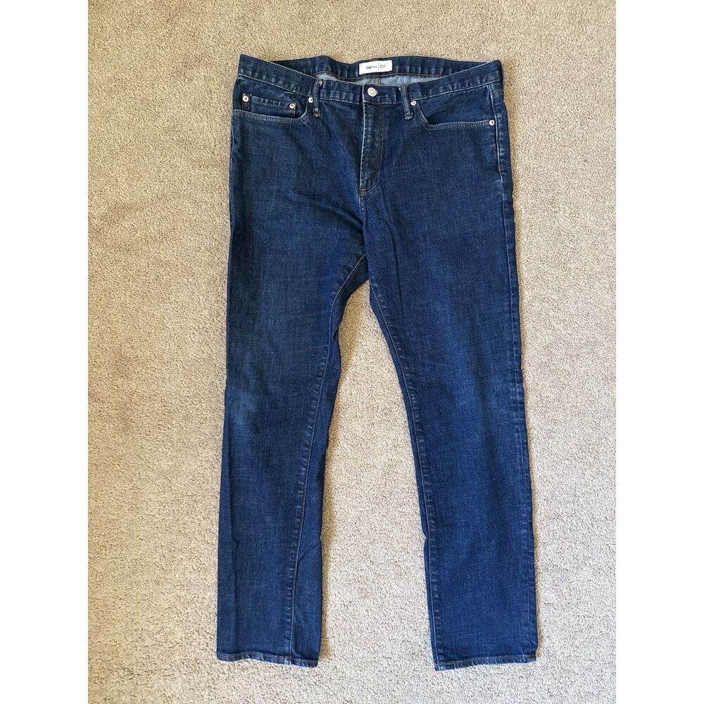 Gap 1969 Men’s Slim Fit Jeans 34x32 Dark Wash Blue Denim